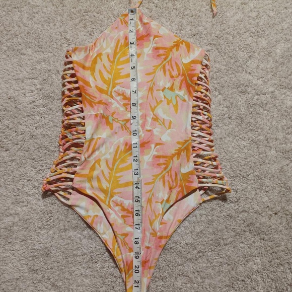 STONE FOX 'Fella' One Piece Swimsuit in Hot Tropix - Picture 9 of 9